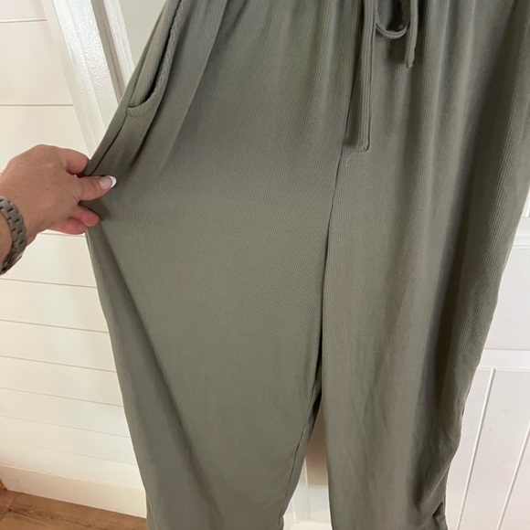 Elegant Olive Jumpsuit - Picture 2 of 2